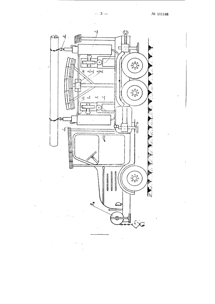 Погрузочно-разгрузочное и штабелирующее устройство для бревен (патент 111148)