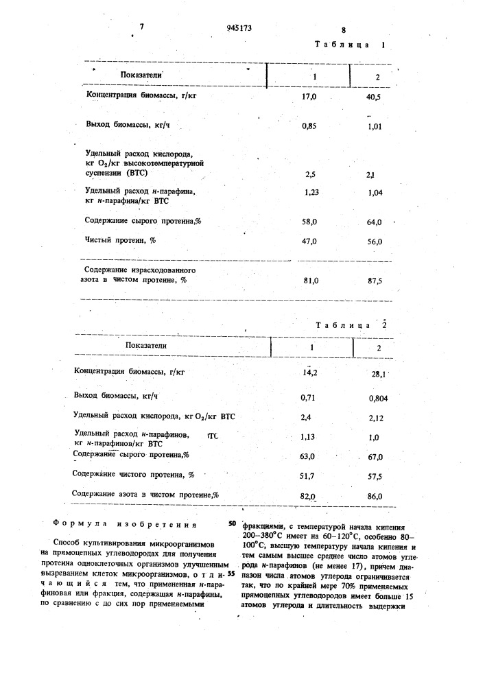 Способ культивирования микроорганизмов (патент 945173)