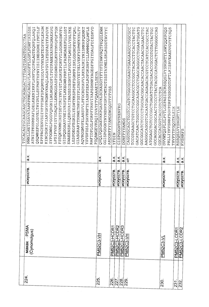 Биспецифическое одноцепочечное антитело к psmaxcd3 с межвидовой специфичностью (патент 2617942)