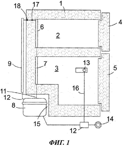 Одноконтурный холодильный аппарат (патент 2571025)