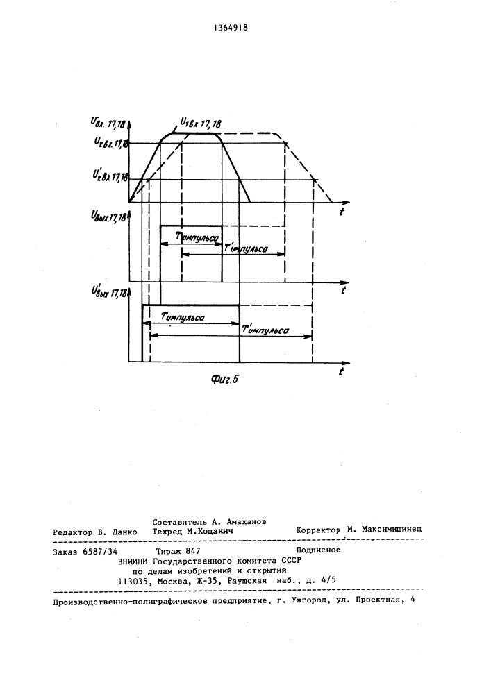 Устройство для измерения механических параметров вращающегося вала (патент 1364918)