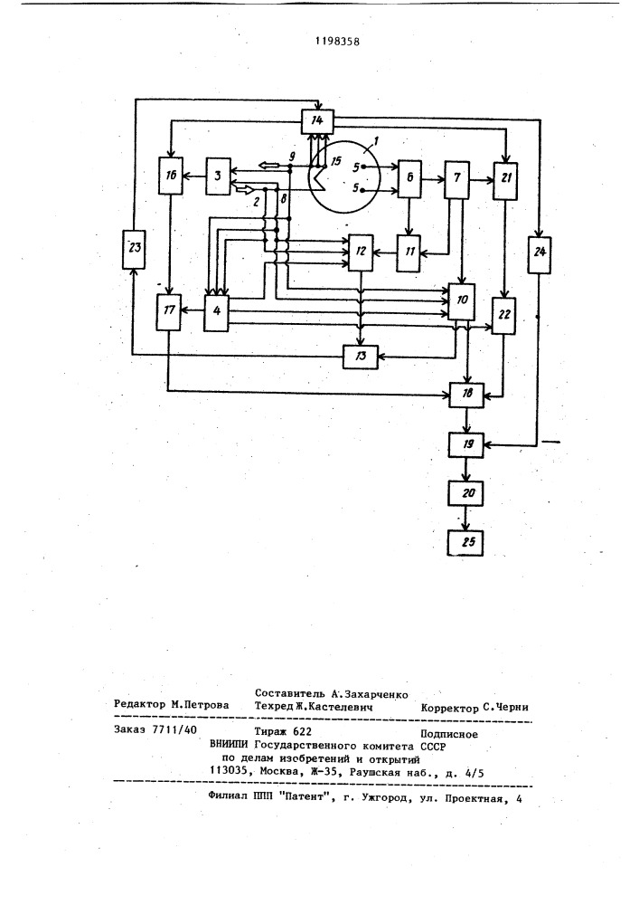 Система контроля за режимом работы конденсатора (патент 1198358)