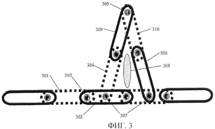 Лента из соединенных спиралей с приводными стержнями (патент 2459757)