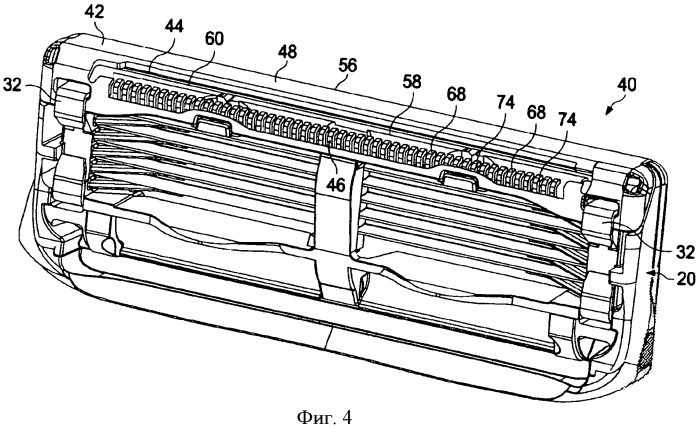 Гребенчатый защитный элемент для подравнивающего лезвия бритвенного прибора (патент 2477217)