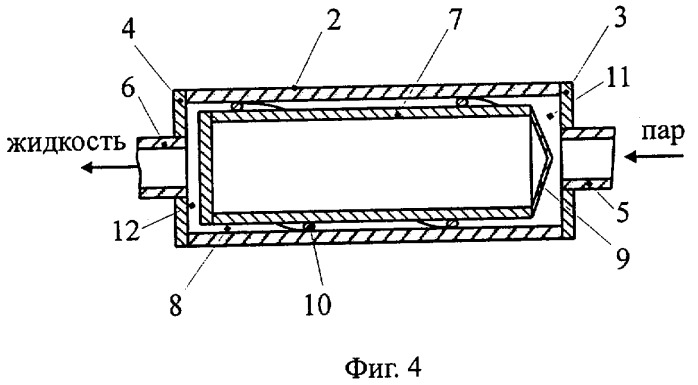 Конденсатор контурной тепловой трубы (патент 2290585)