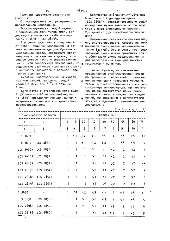 Стабилизирующая смесь для гомо-или сополимера винилхлорида (патент 963472)