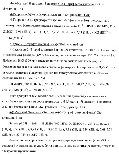 Новые производные фталазинона в качестве ингибиторов киназы аврора-а (патент 2397166)