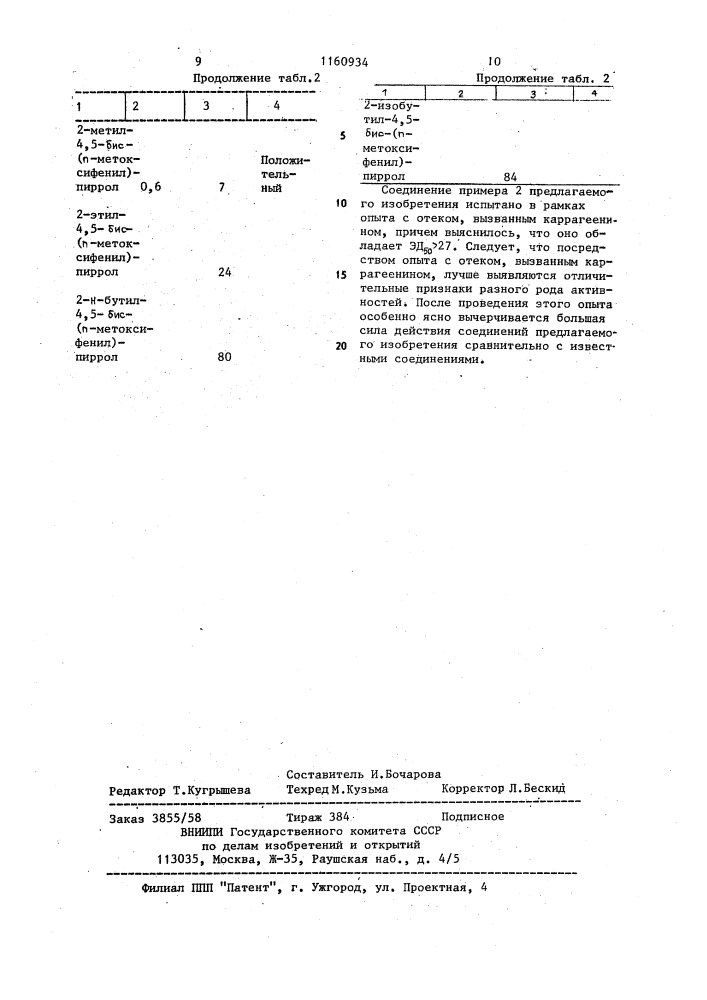 Способ получения 2-тиозамещенных пирролов (патент 1160934)