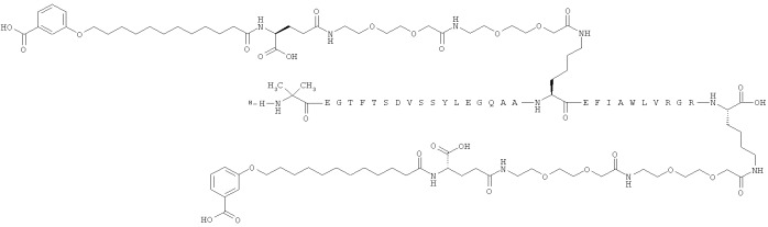 Дважды ацилированные производные glp-1 (патент 2559540)