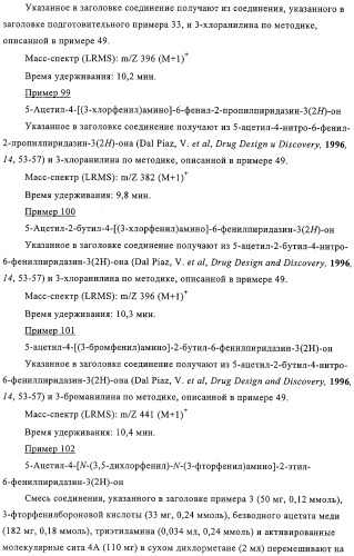 Производные пиридазин-3(2h)-она в качестве ингибиторов фосфодиэстеразы 4 (pde4), способ их получения, фармацевтическая композиция и способ лечения (патент 2326869)