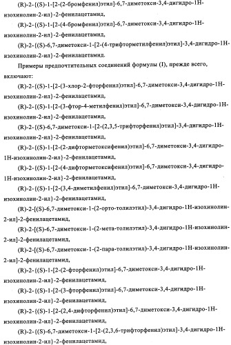 Производные тетрагидроизохинолилацетамида в качестве антагонистов орексинового рецептора (патент 2345985)
