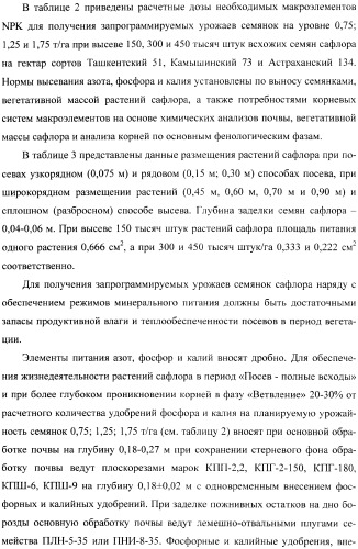 Способ возделывания сафлора в условиях резко континентального климата (патент 2362289)