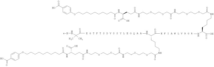 Дважды ацилированные производные glp-1 (патент 2559540)