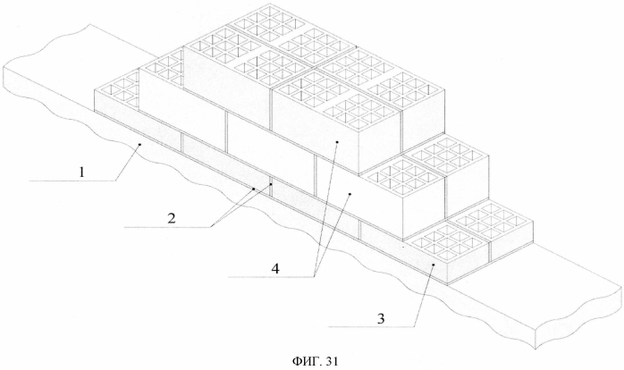 Строительная конструкция из блоков и способ ее возведения (патент 2557275)