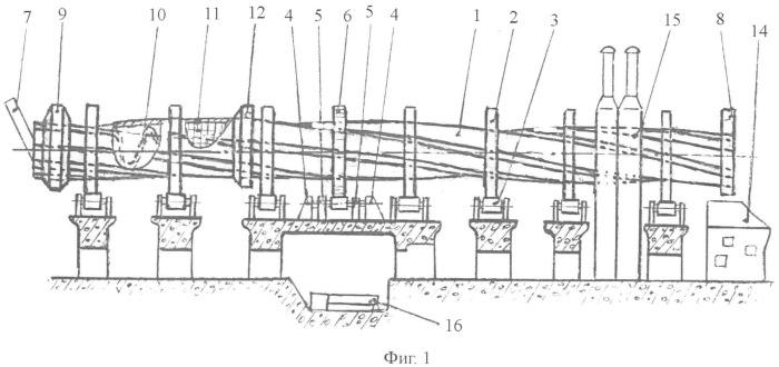Вращающаяся печь для обжига цементного клинкера (патент 2421669)
