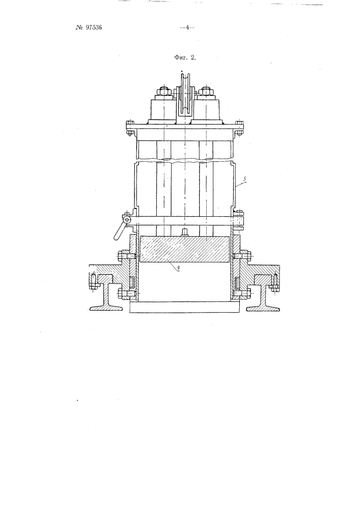 Станок для автоматической резки пробковых стержней на пластинки-прокладки (патент 97536)