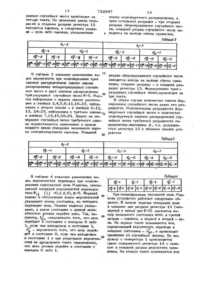 Стохастический генератор (патент 732947)