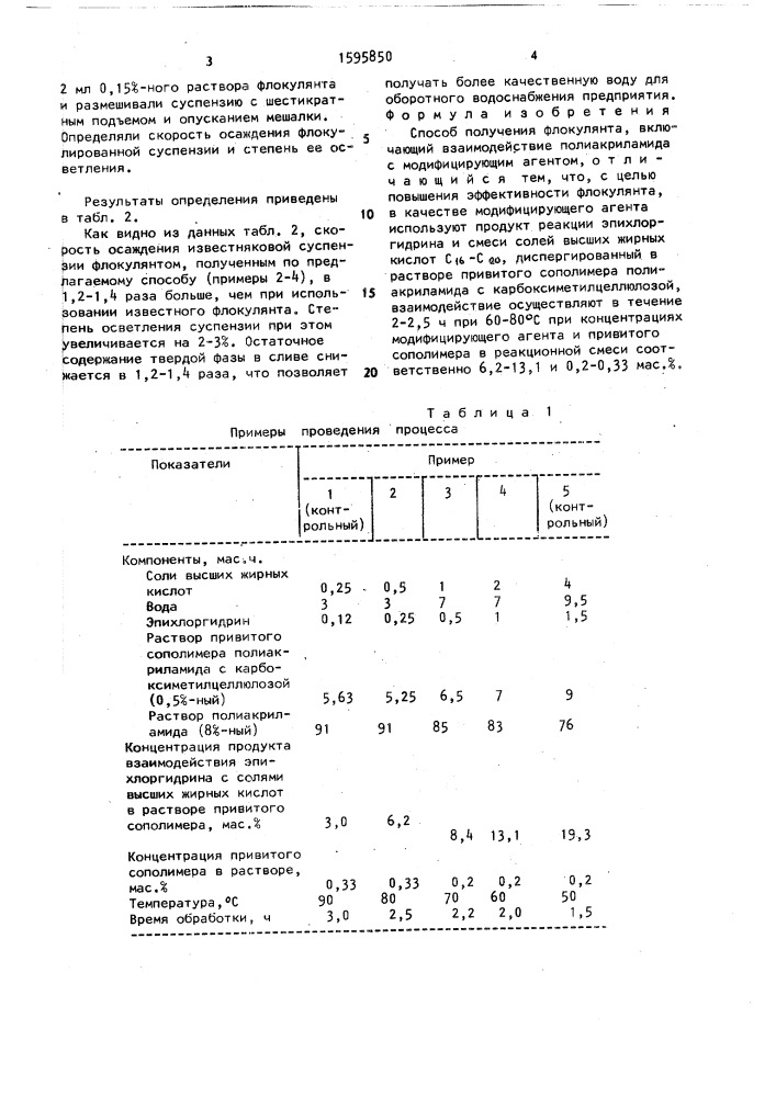 Способ получения флокулянта (патент 1595850)