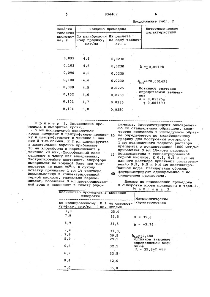 Способ количественного определения1,2,5-триметил-4- пропионилокси-4-фе-нил-пиперидина гидрохлорида (патент 834467)