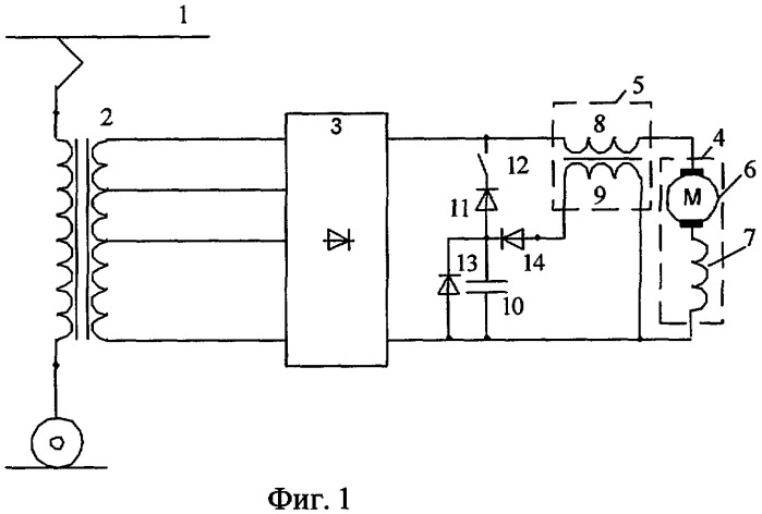 Полупроводниковый преобразователь транспортного средства с питанием от сети переменного тока (патент 2281599)