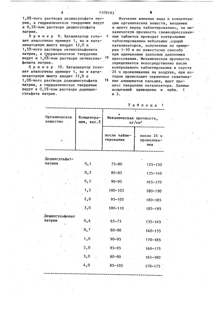 Способ получения катализатора для конверсии углеводородов (патент 1109193)