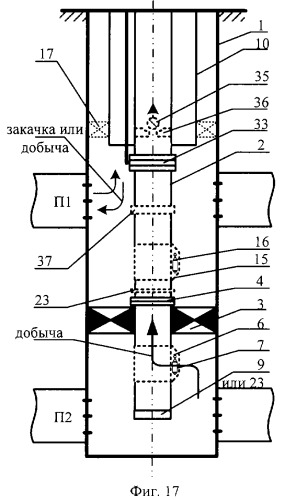 Скважинная установка для одновременно-раздельной и поочередной эксплуатации нескольких пластов одной скважиной (патент 2262586)