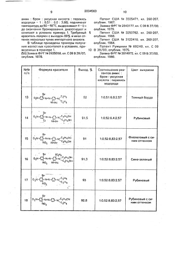 Способ получения дисперсных моноазокрасителей (патент 2004563)