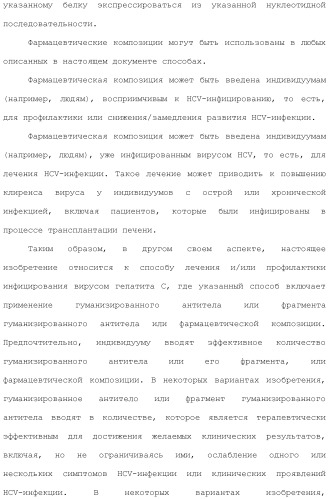Антитела против вируса гепатита с (патент 2462475)