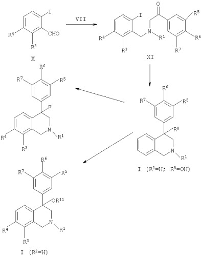 Производные тетрагидроизохинолина, содержащая их фармацевтическая композиция, способ ингибирования синаптического захвата допамина и способ лечения (патент 2293728)