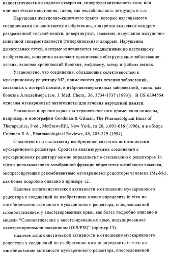 Производные аминотетралина в качестве антагонистов мускаринового рецептора (патент 2311408)