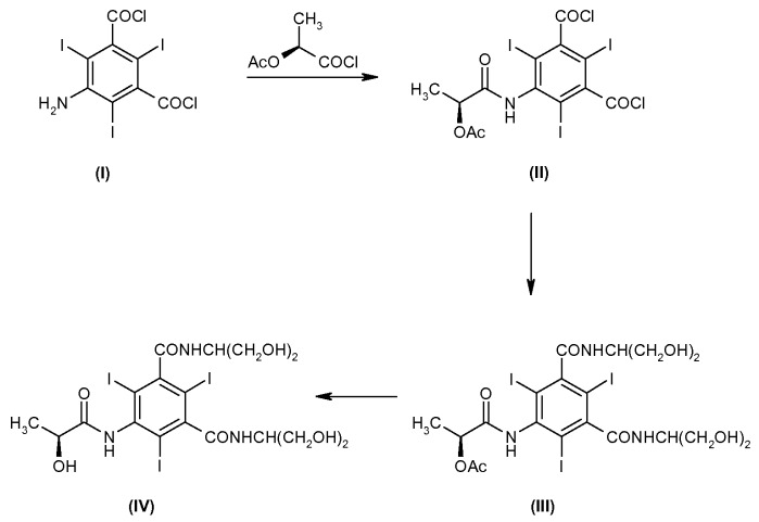 Способ получения йодированного контрастного агента (патент 2493146)