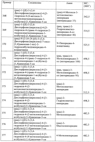 Производные диазепана в качестве модуляторов хемокиновых рецепторов (патент 2439065)