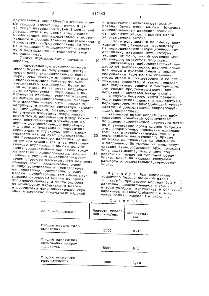 Способ изготовления изделий из ячеистого бетона (патент 697442)