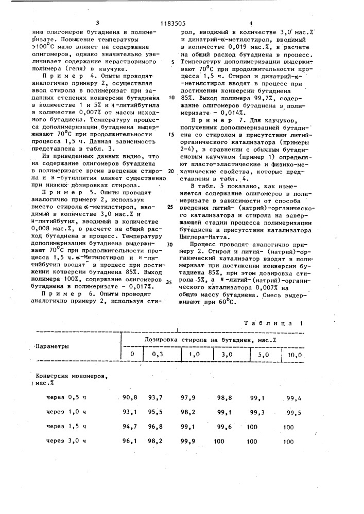 Способ получения бутадиенового каучука (патент 1183505)