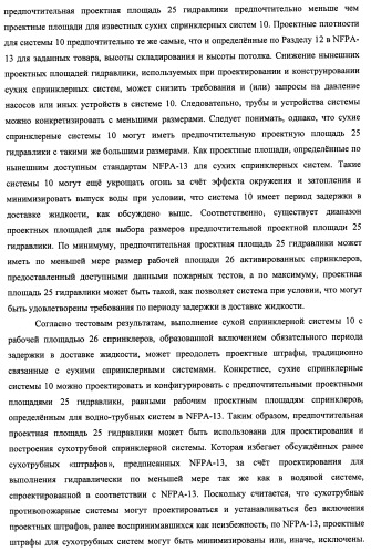 Потолочные сухие спринклерные системы и способы пожаротушения в складских помещениях (патент 2430762)