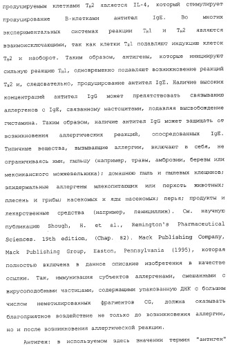 Композиции, содержащие cpg-олигонуклеотиды и вирусоподобные частицы, для применения в качестве адъювантов (патент 2322257)