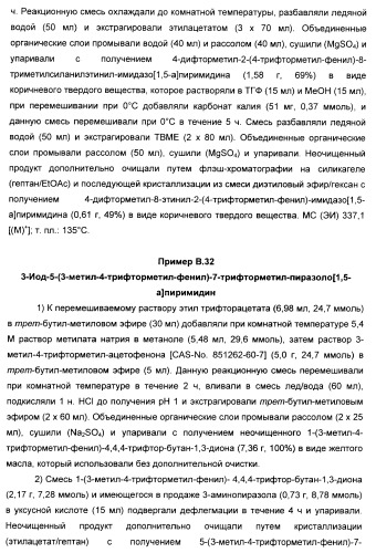 Производные ацетиленил-пиразоло-пиримидина в качестве антагонистов mglur2 (патент 2412943)