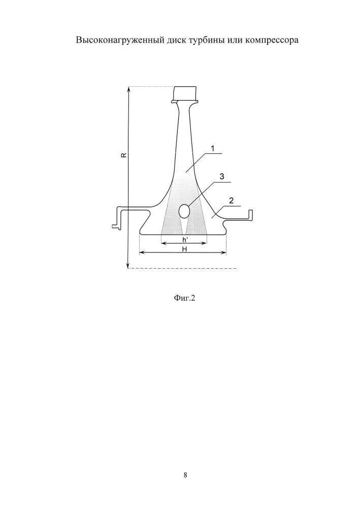 Высоконагруженный диск турбины или компрессора (патент 2661452)