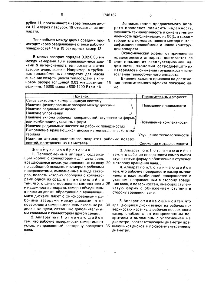 Теплообменный аппарат (патент 1746182)