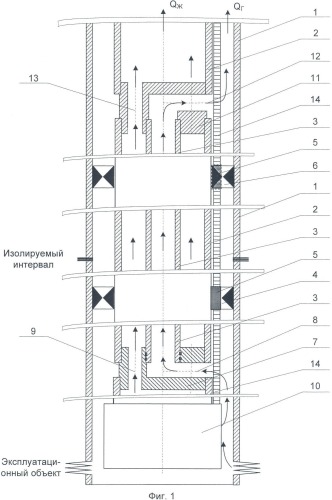 Скважинная пакерная установка с насосом (варианты) (патент 2331758)