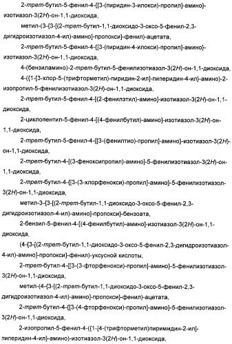 Неанилиновые производные изотиазол-3(2н)-он-1,1-диоксидов как модуляторы печеночных х-рецепторов (патент 2415135)