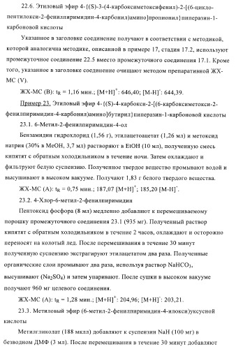 Производные пиримидина и их применение в качестве антагонистов рецептора p2y12 (патент 2410393)