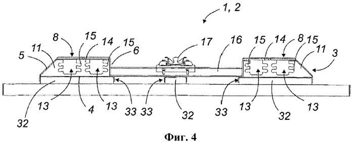 Модульная путевая секция для городского транспорта, в частности, с автономной системой управления на пневматических шинах (патент 2351701)