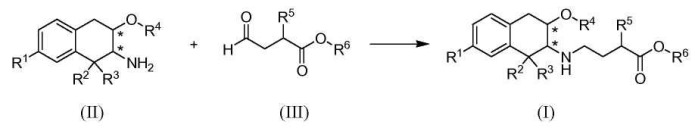 Производные 3-карбоксипропил-аминотетралина и родственные соединения в качестве антагонистов mu-опиоидного рецептора (патент 2482107)