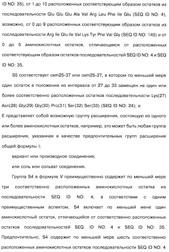 Соединения оксинтомодулина (варианты), фармацевтическая композиция на их основе, способы лечения и профилактики ожирения и сопутствующих заболеваний (варианты) и лекарственное средство (варианты) (патент 2485135)