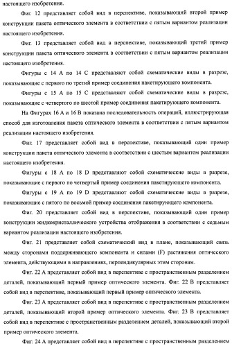 Слоистый блок оптического элемента и способ его изготовления, подсветка и жидкокристаллическое устройство отображения (патент 2421658)