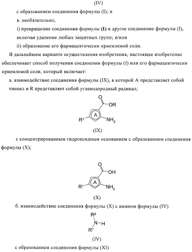 Производные тиофена в качестве ингибиторов снк 1 (патент 2397168)