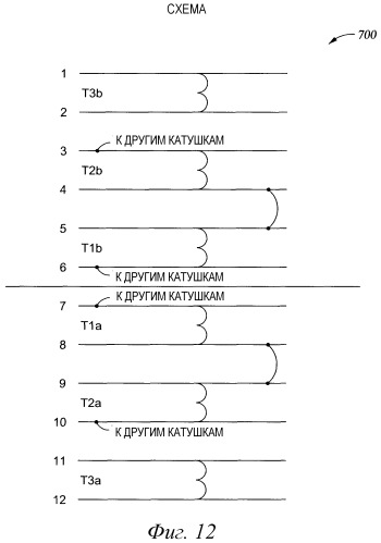 Индукционная катушка с выбором отводов (патент 2395104)