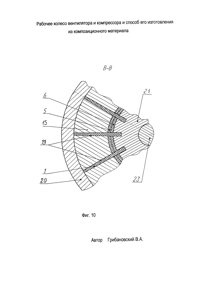 Рабочее колесо вентилятора и компрессора и способ его изготовления из композиционного материала (патент 2617752)