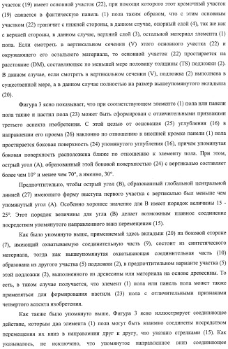 Настил пола, элемент пола и способ для изготовления элементов пола (патент 2403356)